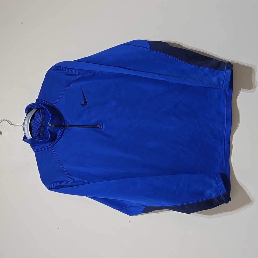 Nike Men's Blue Therma-Fit 1/4 Zip Pullover